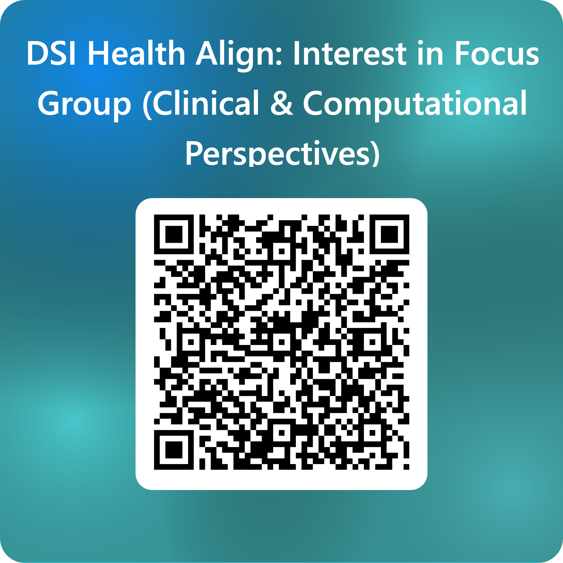 QRCode for interest in focus group